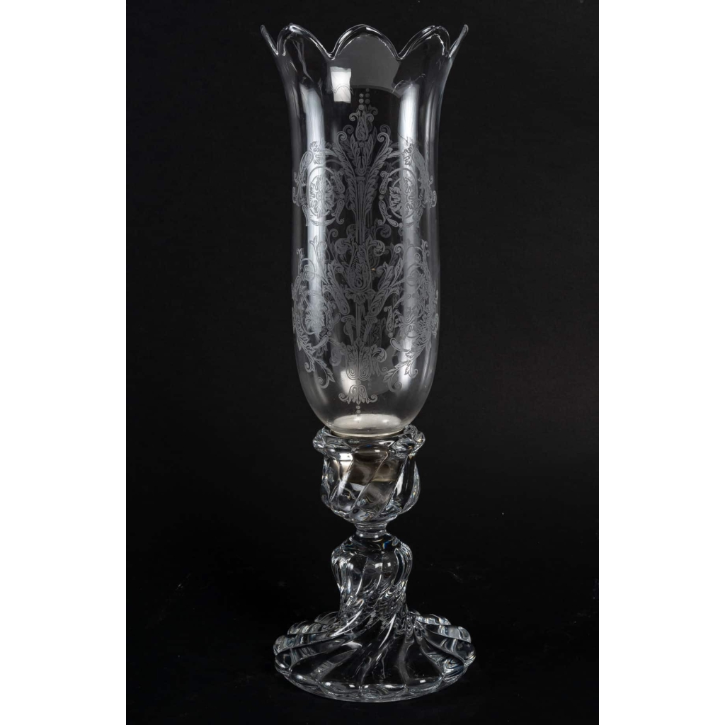 Candélabres en Cristal Baccarat du XXe siècle – Paire à une Lumière en parfait état | Biron |||||||