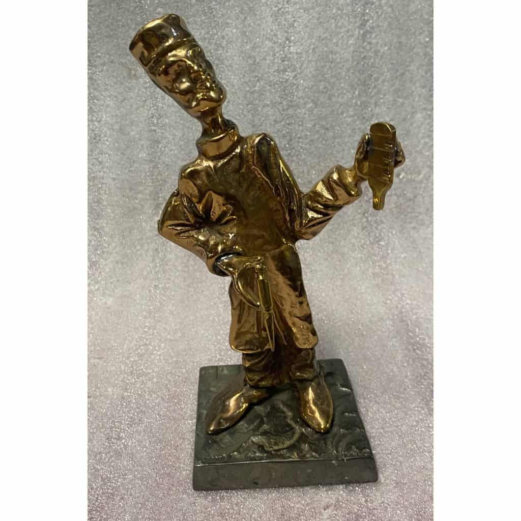 1970/80 Le Tate Vin En Bronze , Sculpture Signée LOHE | Biron ||||||||||||