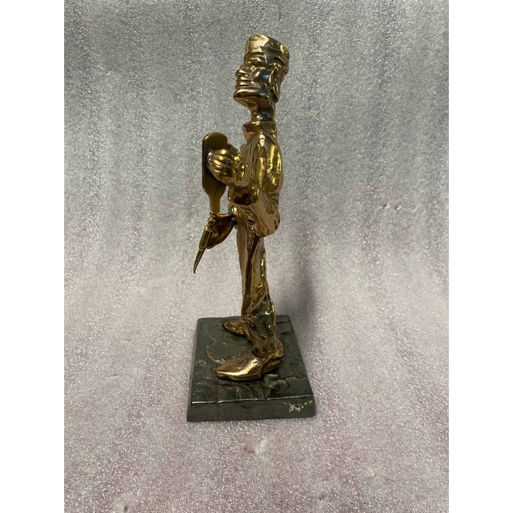 1970/80 Le Tate Vin En Bronze , Sculpture Signée LOHE | Biron 1970/80 Le Tate Vin En Bronze , Sculpture Signée LOHE