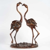 Flamants roses en bronzes, fondeur Chapon, XXème siècle | Biron ||||||||