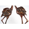 Flamants roses en bronzes, fondeur Chapon, XXème siècle | Biron Flamants roses en bronzes, fondeur Chapon, XXème siècle