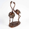 Flamants roses en bronzes, fondeur Chapon, XXème siècle | Biron Flamants roses en bronzes, fondeur Chapon, XXème siècle