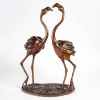 Flamants roses en bronzes, fondeur Chapon, XXème siècle | Biron Flamants roses en bronzes, fondeur Chapon, XXème siècle