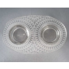 Huilier Vinaigrier « Bourgueil » en verre blanc de René LALIQUE | Biron Huilier Vinaigrier "Bourgueil" en verre blanc de René LALIQUE