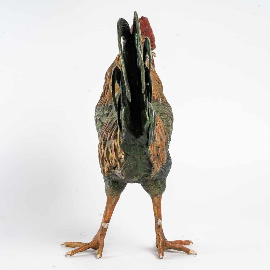 Coq en bronze du début du XXème siècle | Biron Coq en bronze du début du XXème siècle