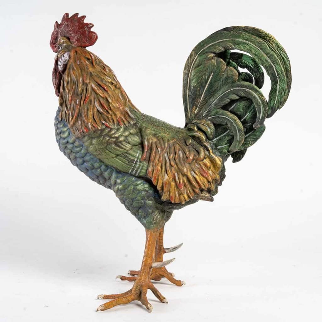 Coq en bronze du début du XXème siècle | Biron Coq en bronze du début du XXème siècle