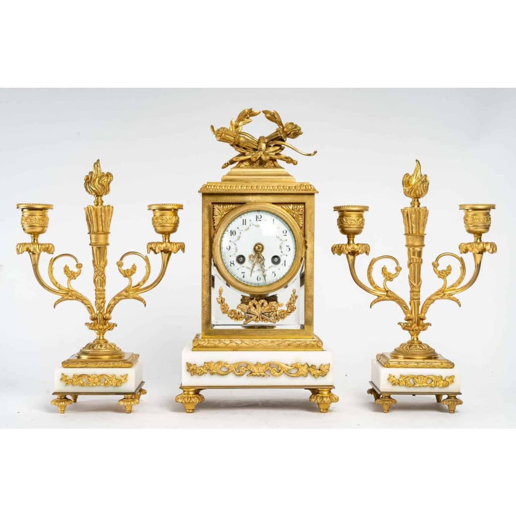 Garniture de cheminée fin XIXème siècle | Biron ||||||||||||
