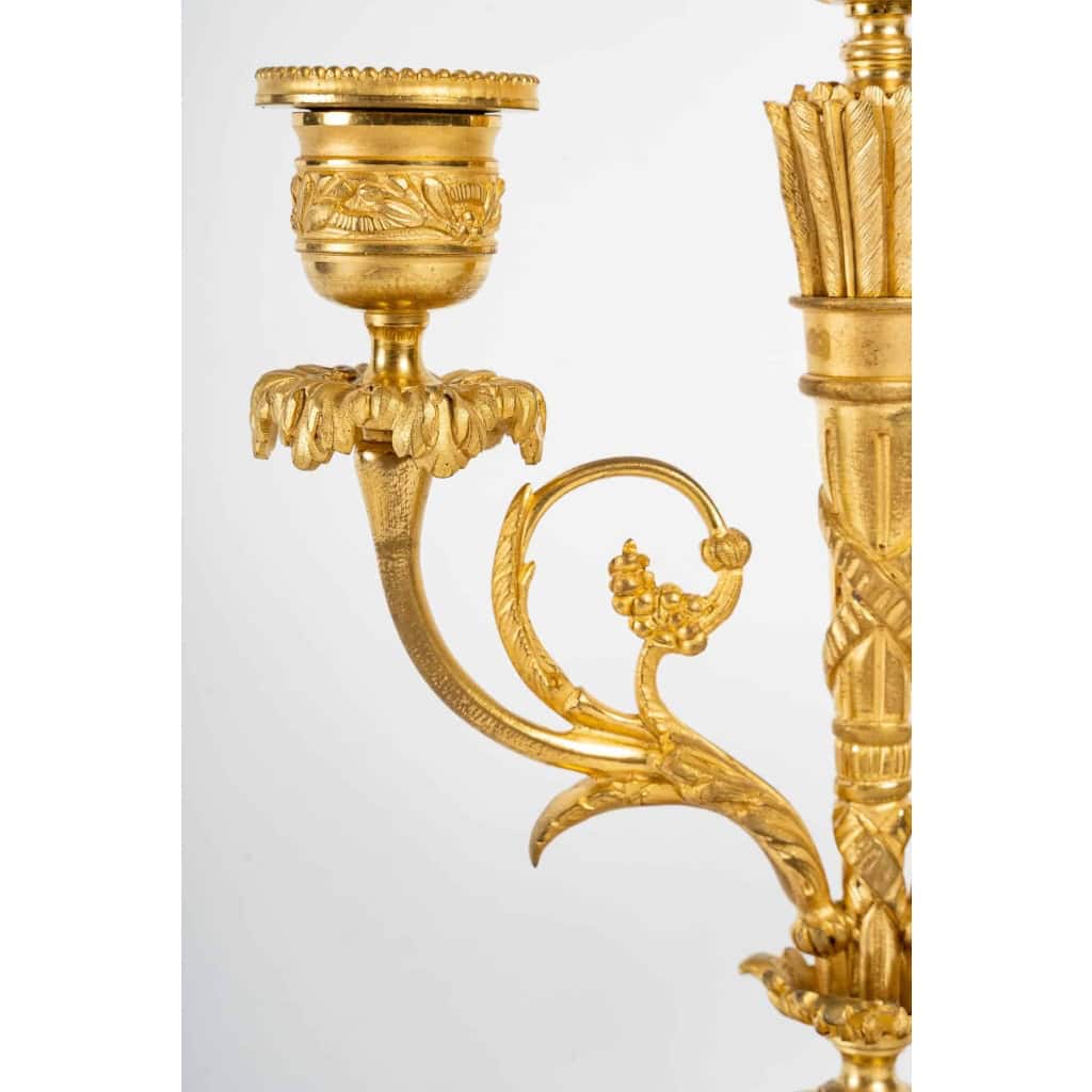 Garniture de cheminée fin XIXème siècle | Biron Garniture de cheminée fin XIXème siècle