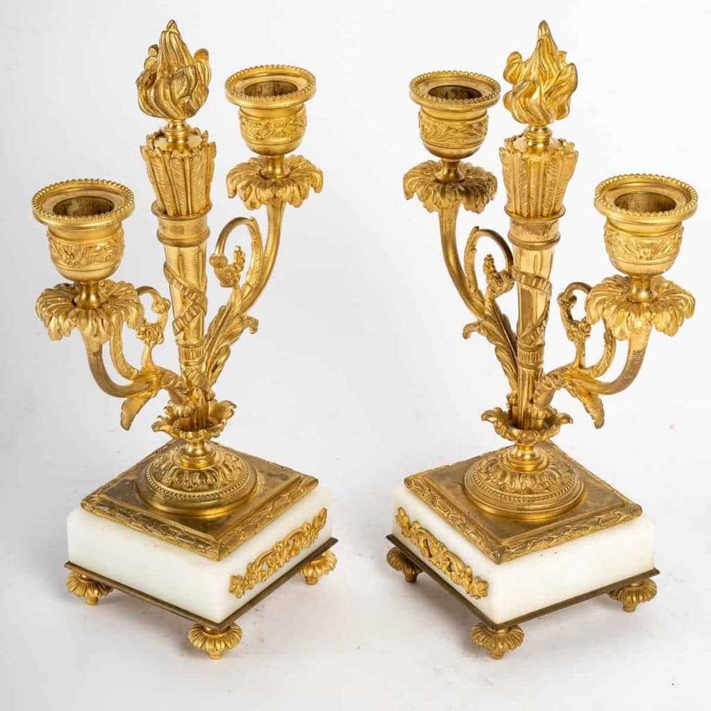 Garniture de cheminée fin XIXème siècle | Biron Garniture de cheminée fin XIXème siècle