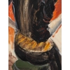 Grande peinture de Luez, La dame au chapeau, XXème siècle | Biron Grande peinture de Luez, La dame au chapeau, XXème siècle