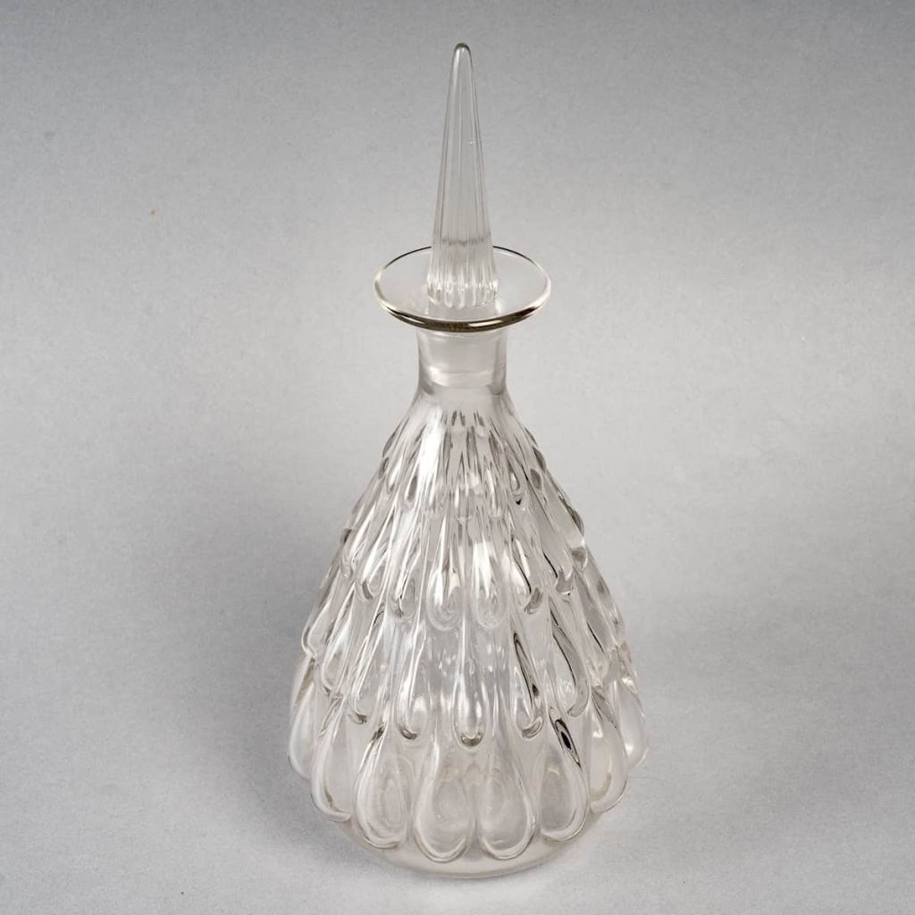 Carafe « Gouttes d’Eau » verre blanc de René LALIQUE | Biron Carafe "Gouttes d'Eau" verre blanc de René LALIQUE
