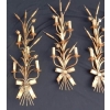 1970′ Série De 7 Appliques Aux Roseaux En Fer Doré Par Hans Kogl Pour Maison Jansen 5 Ampoules H 104 cm | Biron 1970′ Série De 7 Appliques Aux Roseaux En Fer Doré Par Hans Kogl Pour Maison Jansen 5 Ampoules H 104 cm