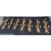 1970′ Série De 7 Appliques Aux Roseaux En Fer Doré Par Hans Kogl Pour Maison Jansen 5 Ampoules H 104 cm | Biron 1970′ Série De 7 Appliques Aux Roseaux En Fer Doré Par Hans Kogl Pour Maison Jansen 5 Ampoules H 104 cm