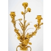 Une garniture de cheminée en bronze doré et marbre blanc XVIIIème siècle | Biron Une garniture de cheminée en bronze doré et marbre blanc XVIIIème siècle