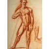 Sanguine d’Émile Bernard, Recto-Verso, XXème siècle | Biron Sanguine d'Émile Bernard, Recto-Verso, XXème siècle