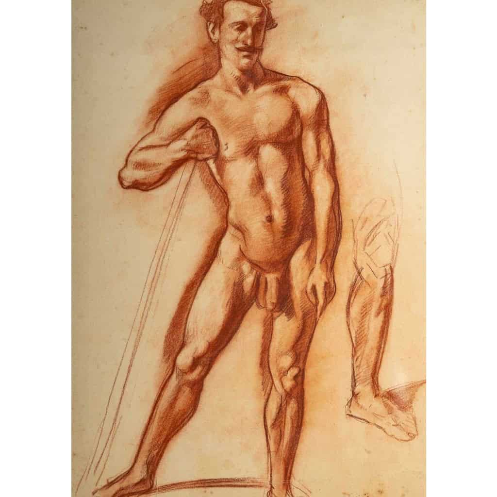 Sanguine d’Émile Bernard, Recto-Verso, XXème siècle | Biron Sanguine d'Émile Bernard, Recto-Verso, XXème siècle