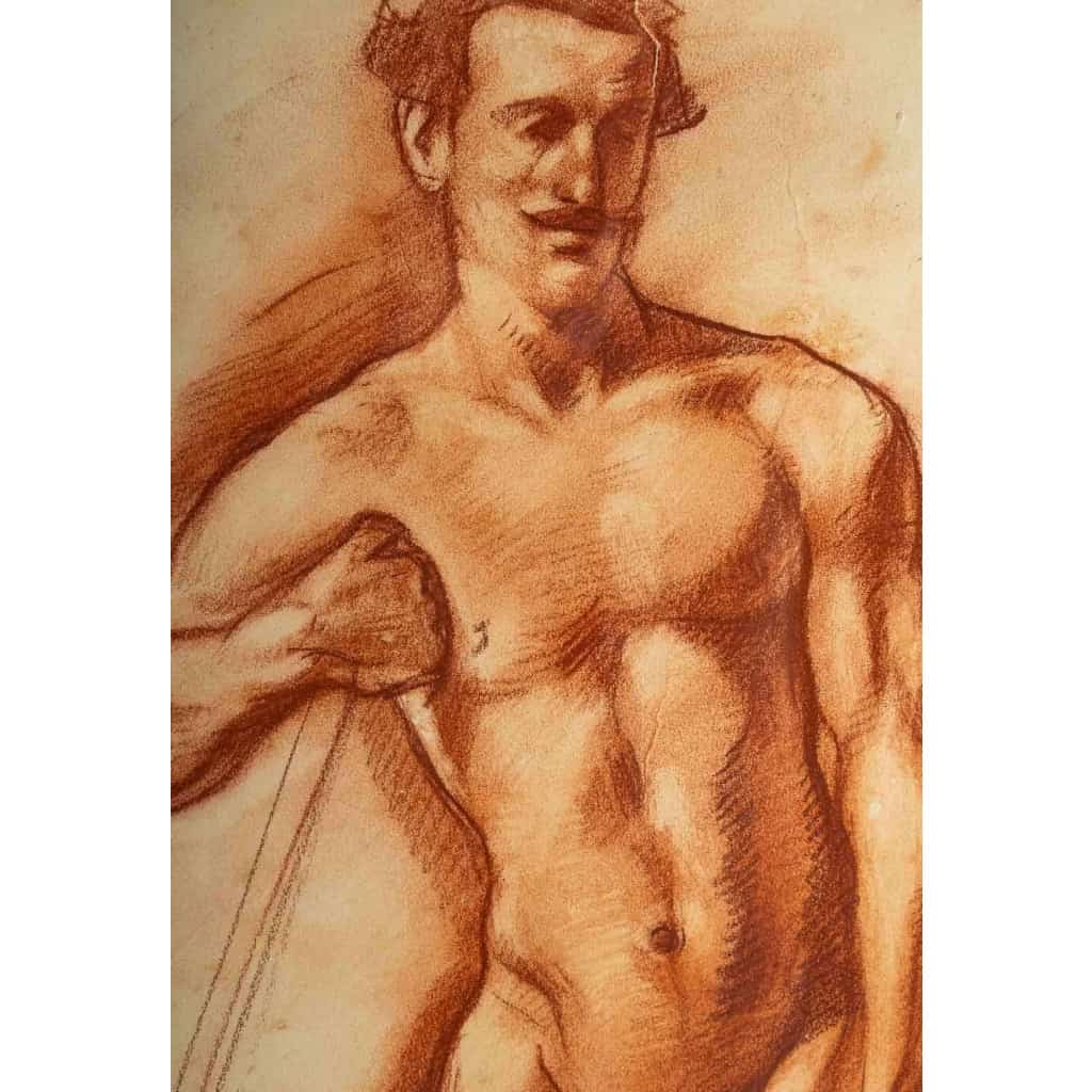 Sanguine d’Émile Bernard, Recto-Verso, XXème siècle | Biron Sanguine d'Émile Bernard, Recto-Verso, XXème siècle