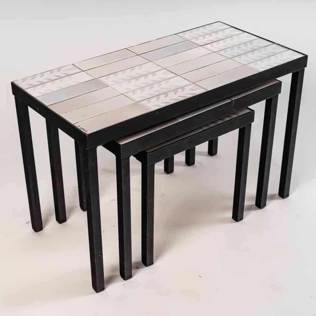 Tables gigognes en céramique des années 50-60 | Biron Tables gigognes en céramique des années 50-60