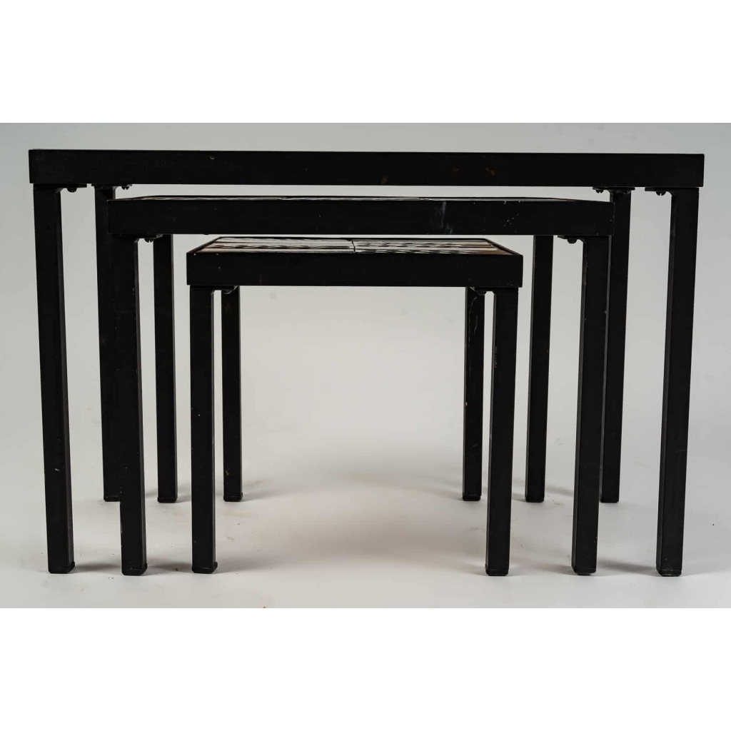 Tables gigognes en céramique des années 50-60 | Biron Tables gigognes en céramique des années 50-60