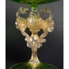 Grande coupe verte aux 4 dragons, Antonio Salviati, 1885 | Biron Grande coupe verte aux 4 dragons, Antonio Salviati, 1885