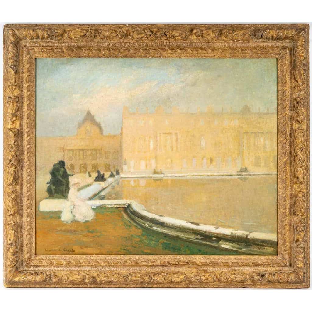 Lucien-Victor Guirand de Scevola (1871 – 1950) : La grand bassin dans le parc du château de Versailles. | Biron |||||||||