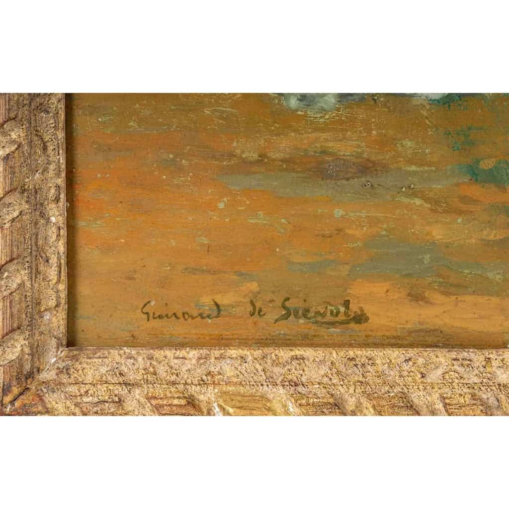 Lucien-Victor Guirand de Scevola (1871 – 1950) : La grand bassin dans le parc du château de Versailles. | Biron Lucien-Victor Guirand de Scevola (1871 - 1950) : La grand bassin dans le parc du château de Versailles.