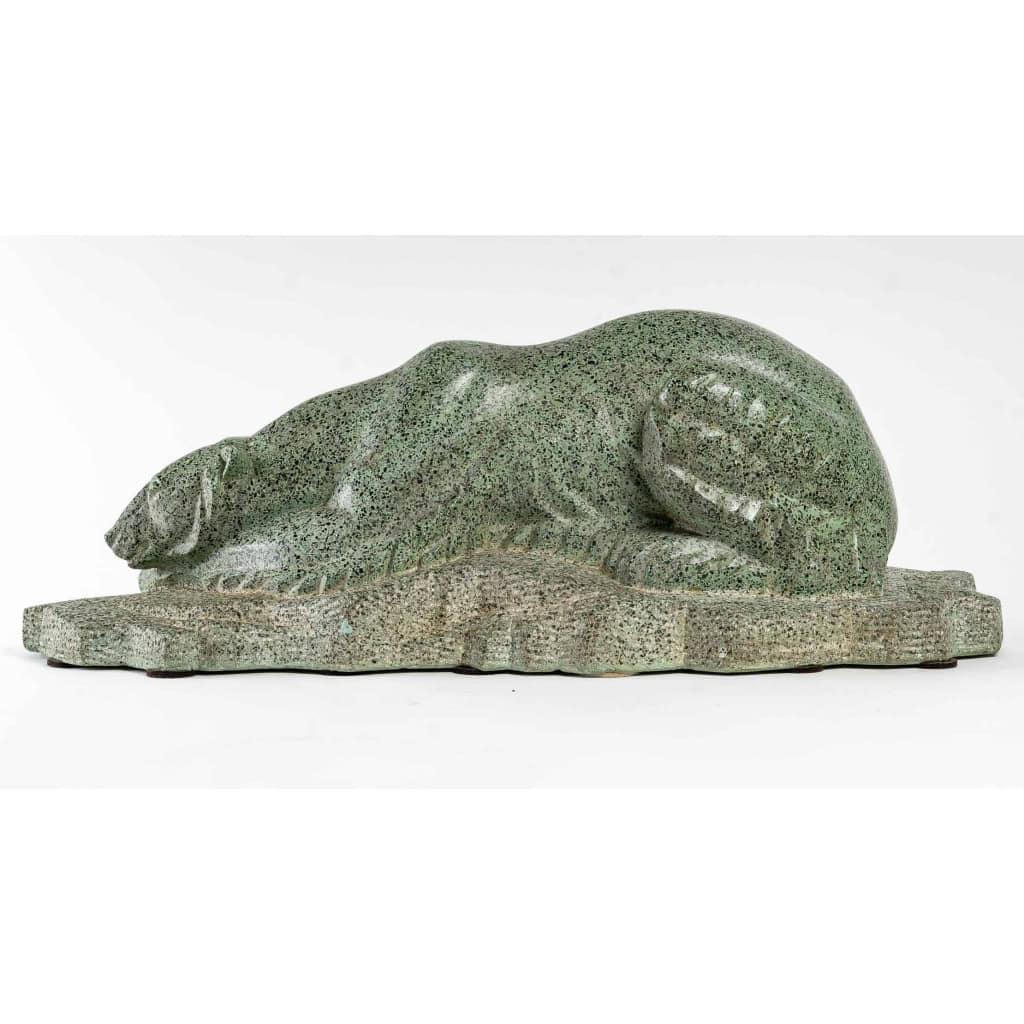 Ours polaire, Sculpture en granit Art déco signée Abel René Philippe | Biron Ours polaire, Sculpture en granit Art déco signée Abel René Philippe