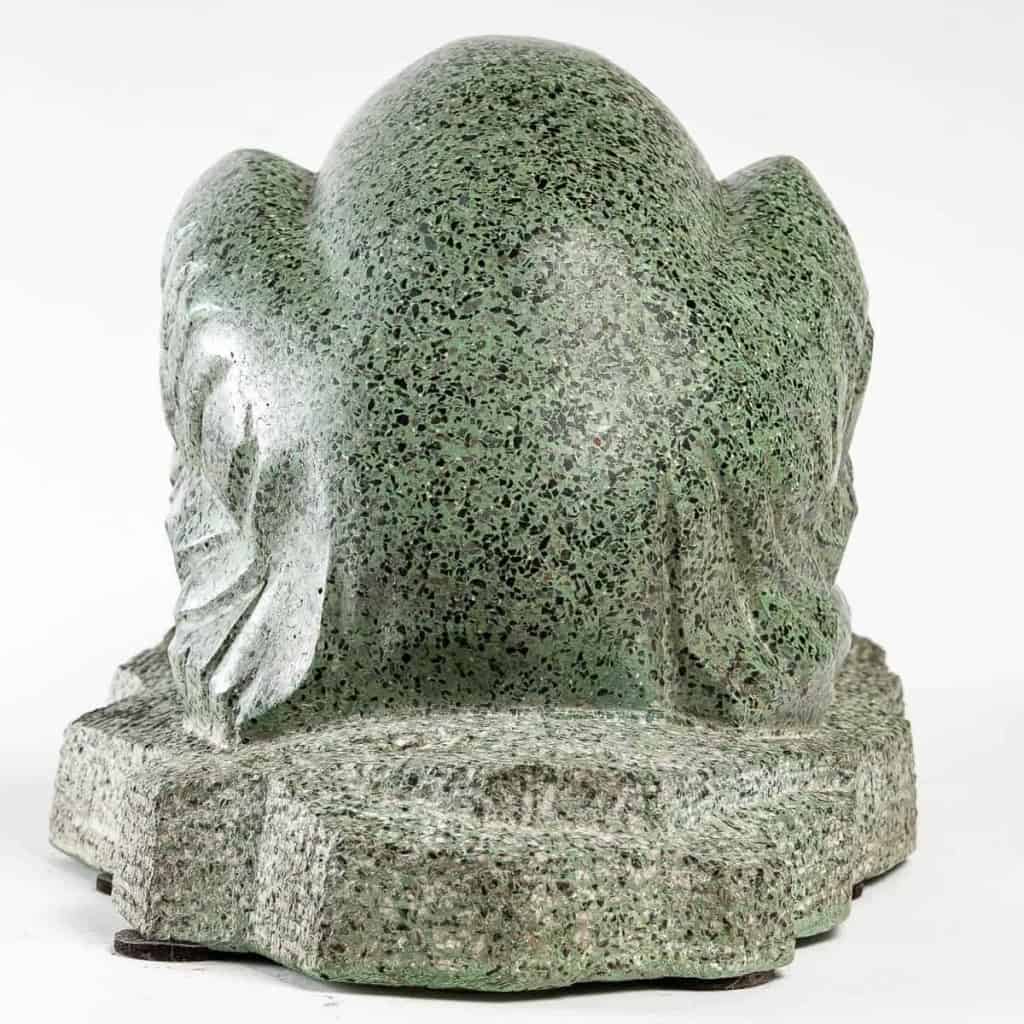 Ours polaire, Sculpture en granit Art déco signée Abel René Philippe | Biron Ours polaire, Sculpture en granit Art déco signée Abel René Philippe