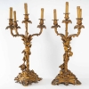 Paire de candélabres du XIXème siècle en bronze doré | Biron Paire de candélabres du XIXème siècle en bronze doré