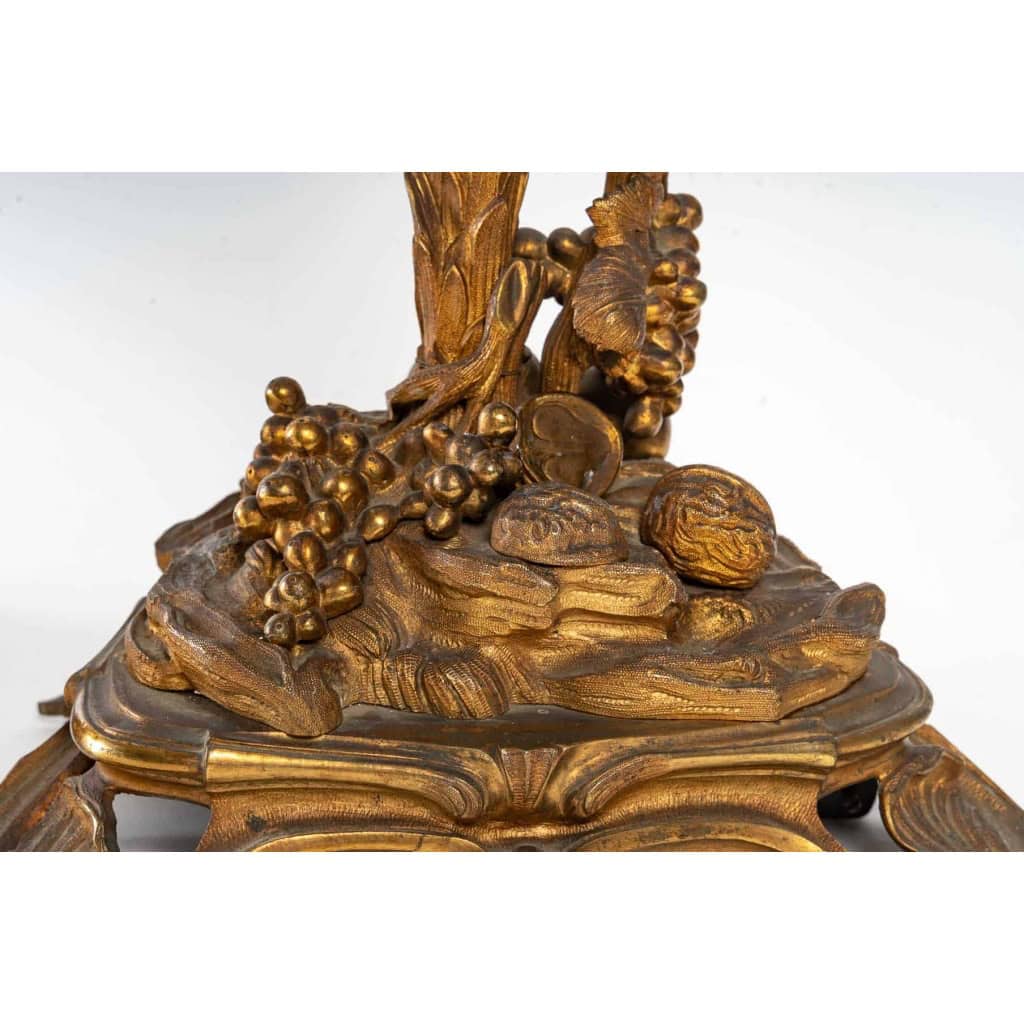 Paire de candélabres du XIXème siècle en bronze doré | Biron Paire de candélabres du XIXème siècle en bronze doré