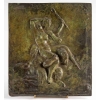 Belle plaque en bronze patiné représentant des faunes signés Clodion, XIXème siècle | Biron |||||||||
