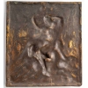 Belle plaque en bronze patiné représentant des faunes signés Clodion, XIXème siècle | Biron Belle plaque en bronze patiné représentant des faunes signés Clodion, XIXème siècle
