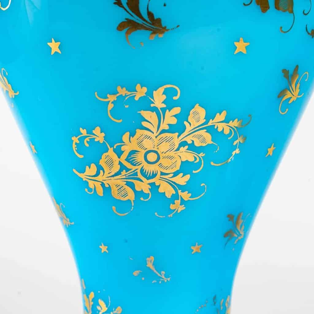 Paire de vases en opaline, XIXème siècle, Napoléon III | Biron Paire de vases en opaline, XIXème siècle, Napoléon III