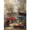 CORTES Edouard Peinture Française Le marché aux fleurs de La Madeleine Huile sur panneau signée | Biron CORTES Edouard Peinture Française Le marché aux fleurs de La Madeleine Huile sur panneau signée