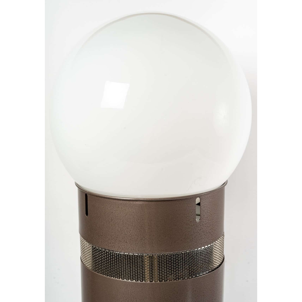 Paire de lampes des années 1970 en métal et verre | Biron Paire de lampes des années 1970 en métal et verre