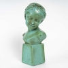 Sculpture en Plâtre Laqué, Buste de Jeune Fille. | Biron ||||||||