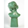 Sculpture en Plâtre Laqué, Buste de Jeune Fille. | Biron Sculpture en Plâtre Laqué, Buste de Jeune Fille.