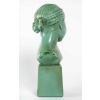 Sculpture en Plâtre Laqué, Buste de Jeune Fille. | Biron Sculpture en Plâtre Laqué, Buste de Jeune Fille.