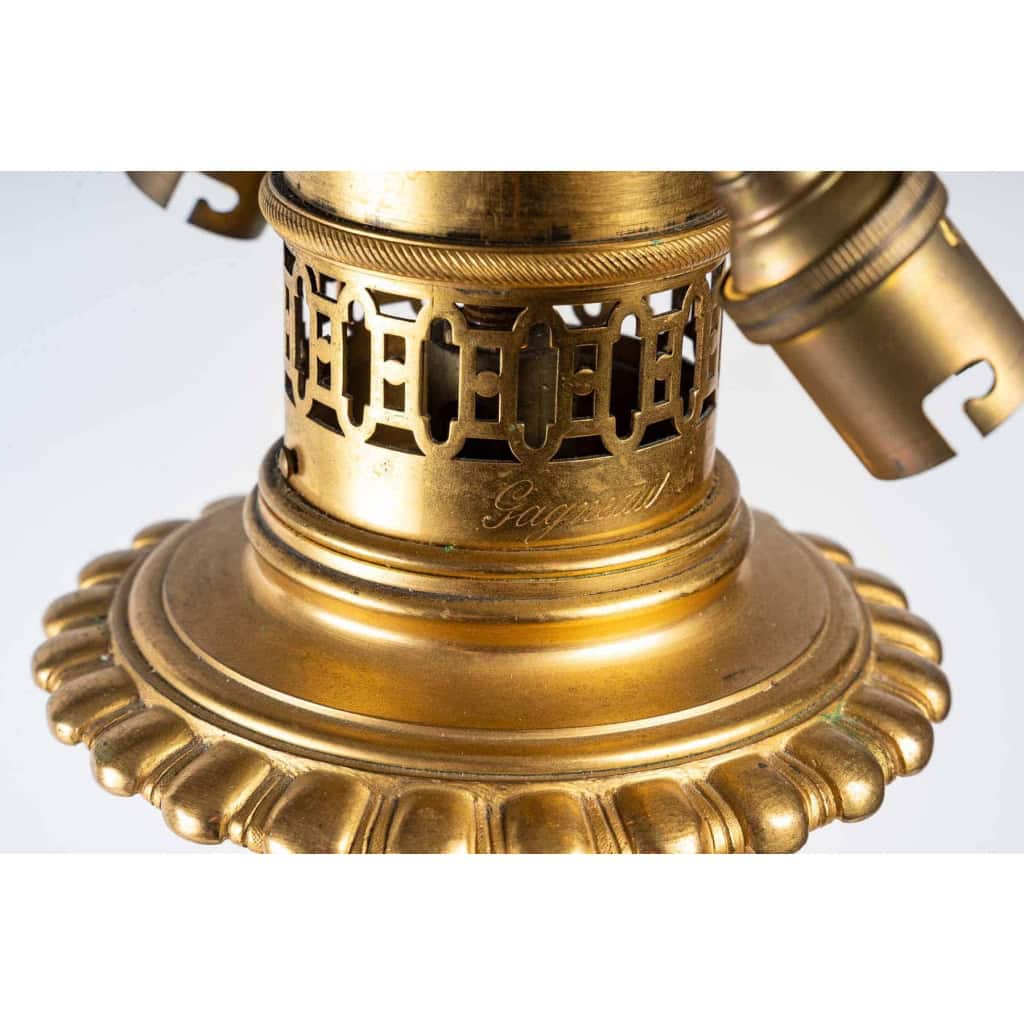 Lampe Paris, XIXème siècle signée Gagneau | Biron Lampe Paris, XIXème siècle signée Gagneau