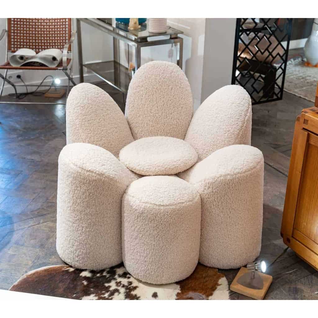 Fabrice Berrux pour Roche Bobois, Fauteuil modèle « Mayflower », années 1970 | Biron Fabrice Berrux pour Roche Bobois, Fauteuil modèle "Mayflower", années 1970