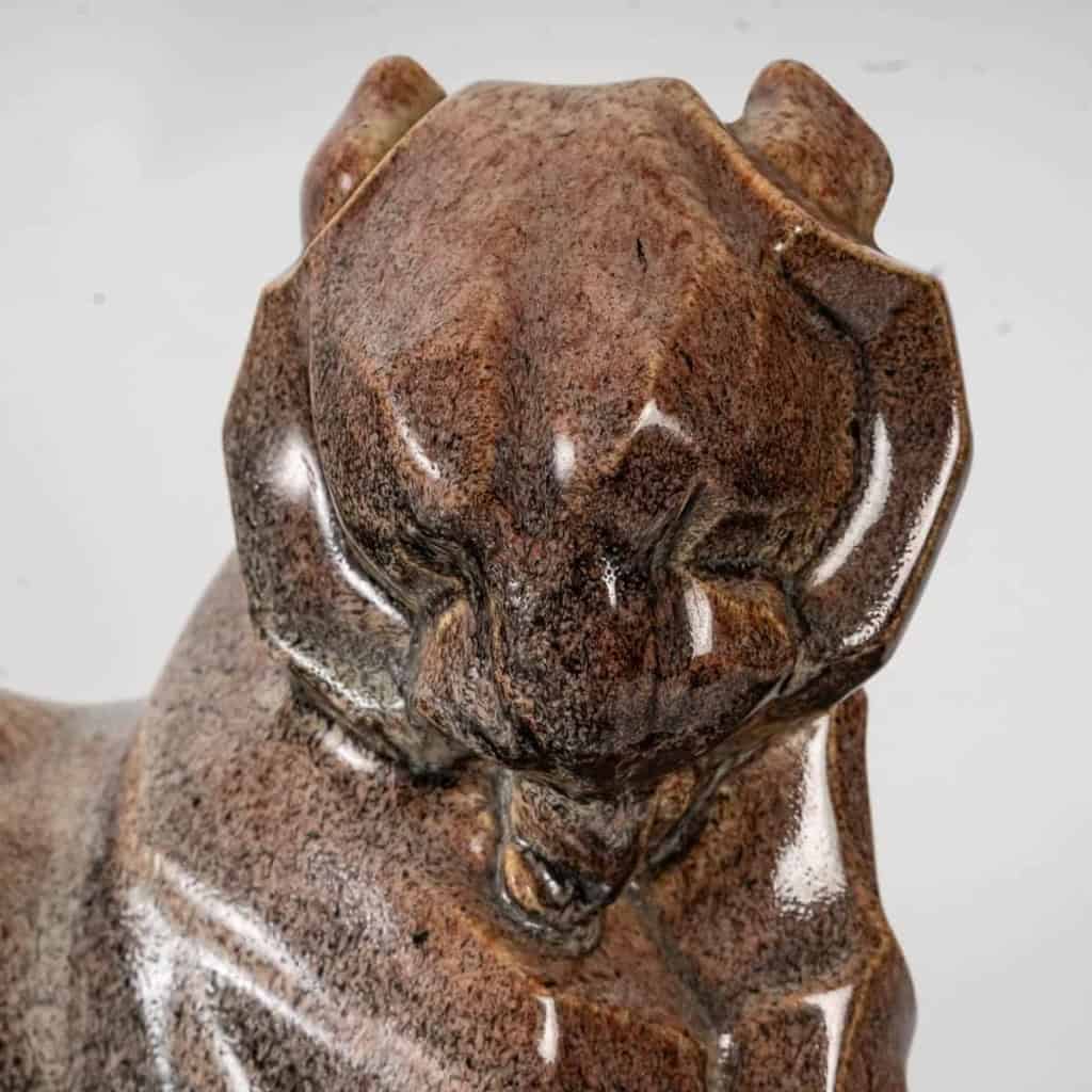 Sculpture « Lionne se léchant » par Marcel Guillard et Maurice Prost | Biron Sculpture "Lionne se léchant" par Marcel Guillard et Maurice Prost