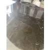 Saarinen & Knoll International: "Tulip" table, marquina marble and black rilsan