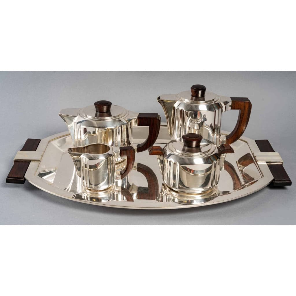 Service à Thé-Café CHRISTOFLE Art Deco | Biron Service à Thé-Café CHRISTOFLE Art Deco