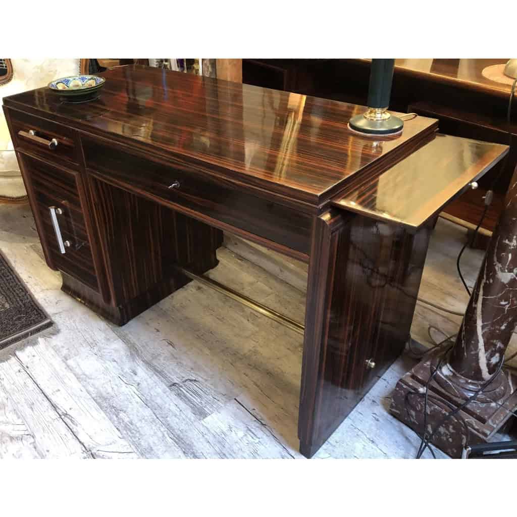 BUREAU en placage de macassar Art Déco | Biron BUREAU en placage de macassar Art Déco