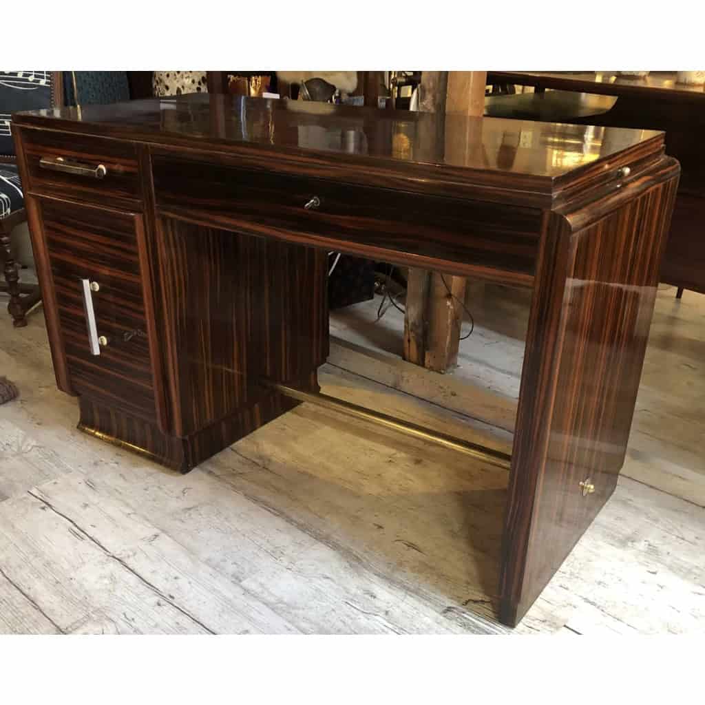 BUREAU en placage de macassar Art Déco | Biron BUREAU en placage de macassar Art Déco