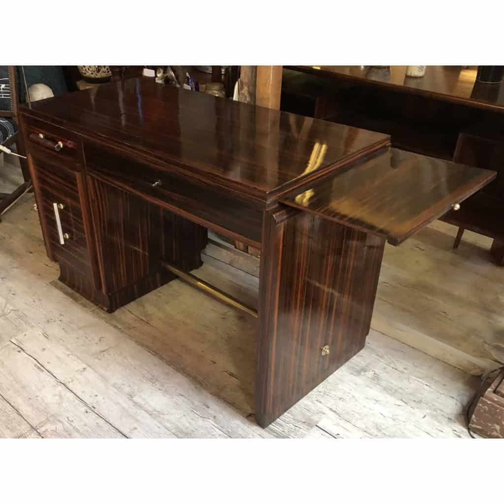 BUREAU en placage de macassar Art Déco | Biron BUREAU en placage de macassar Art Déco