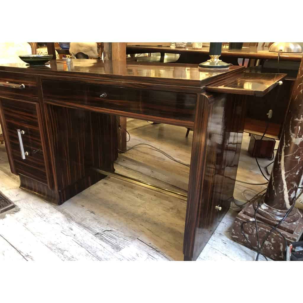 BUREAU en placage de macassar Art Déco | Biron BUREAU en placage de macassar Art Déco