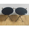 1940/50′ Paire Ou Similaires Guéridons Fer Forgé Et Laiton Style Jacques Adnet | Biron 1940/50′ Paire Ou Similaires Guéridons Fer Forgé Et Laiton Style Jacques Adnet