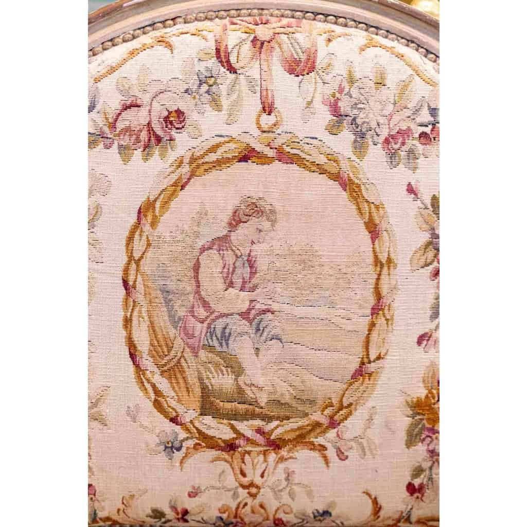 Paire De Fauteuils De Style Louis XVI. XIXème Siècle.