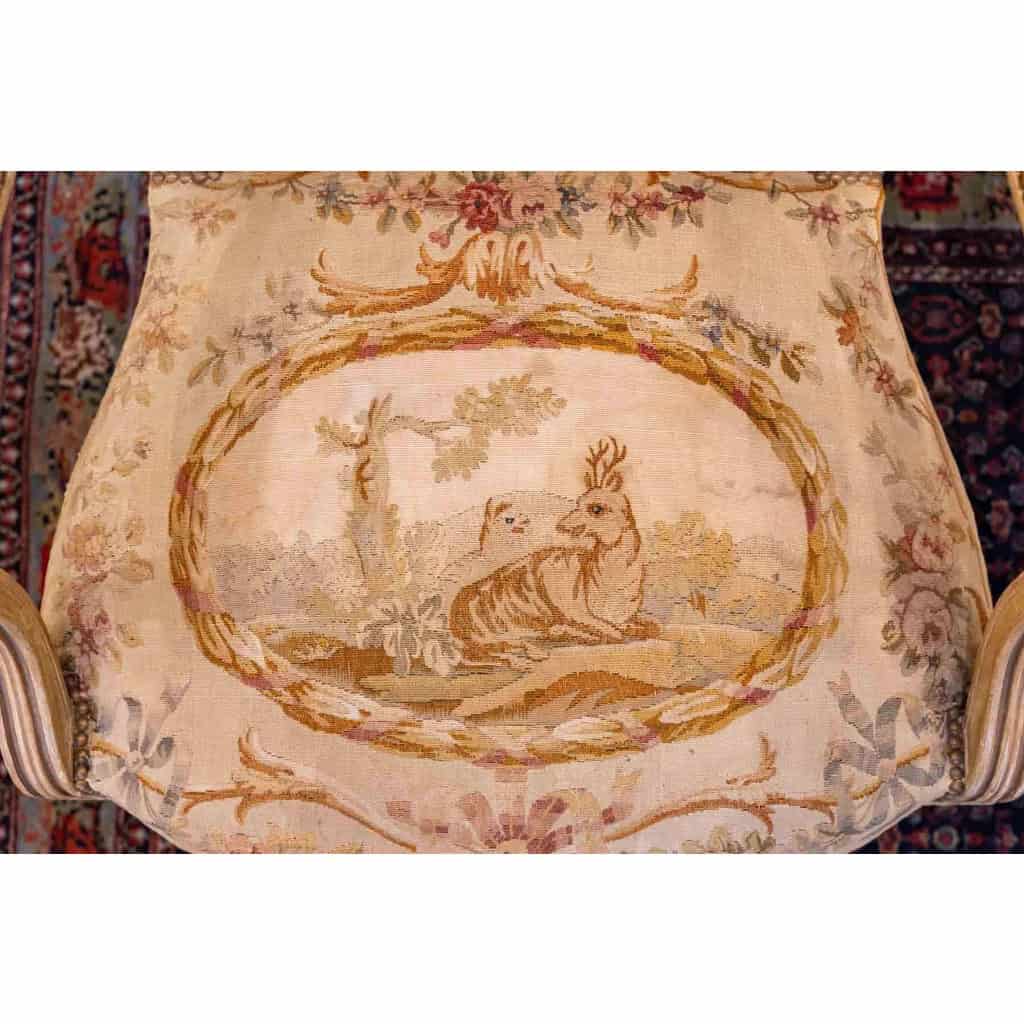 Paire De Fauteuils De Style Louis XVI. XIXème Siècle.
